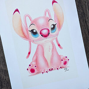 Art print dessin angel