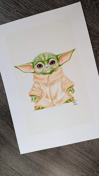 Art print grogu
