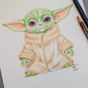 Dessin original grogu